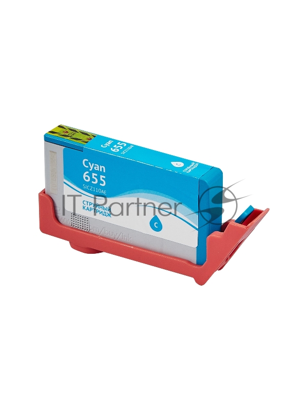 Струйный картридж Sakura CZ110AE (№655 Cyan) для HP, голубой, 11 мл., 600 к.