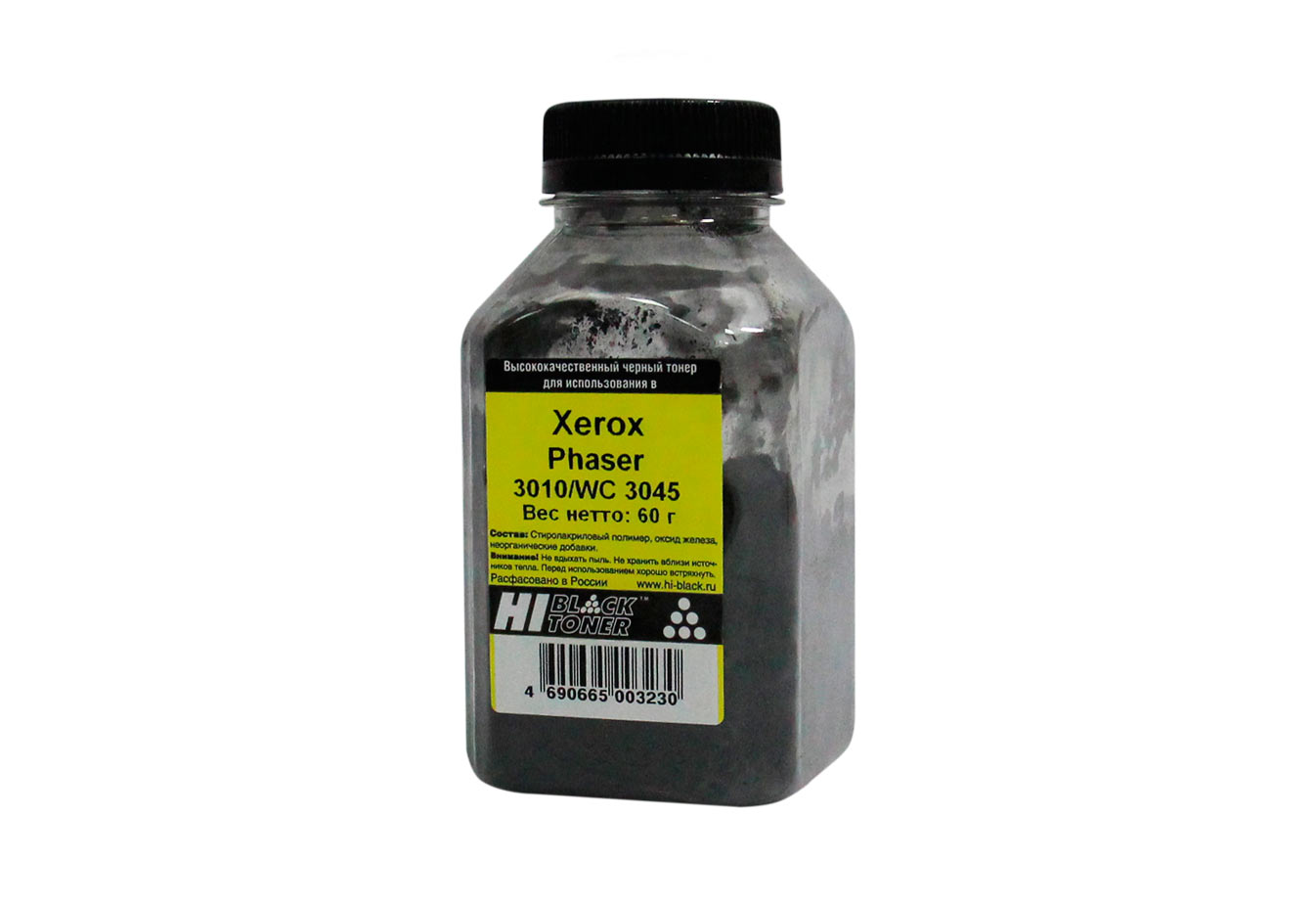 Расходные материалы Hi-Black Тонер для Xerox Phaser 3010/WC 3045, 60 г, банка
