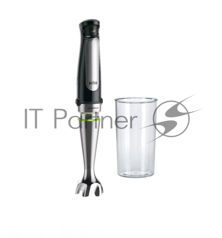 Блендер погружной Braun MQ7035XBI черный/серебристый