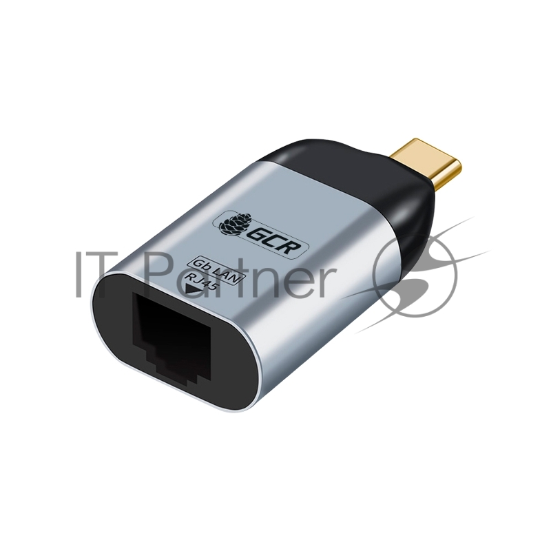 Переходник GCR USB Type C > RJ45, M/F, GCR-53393
