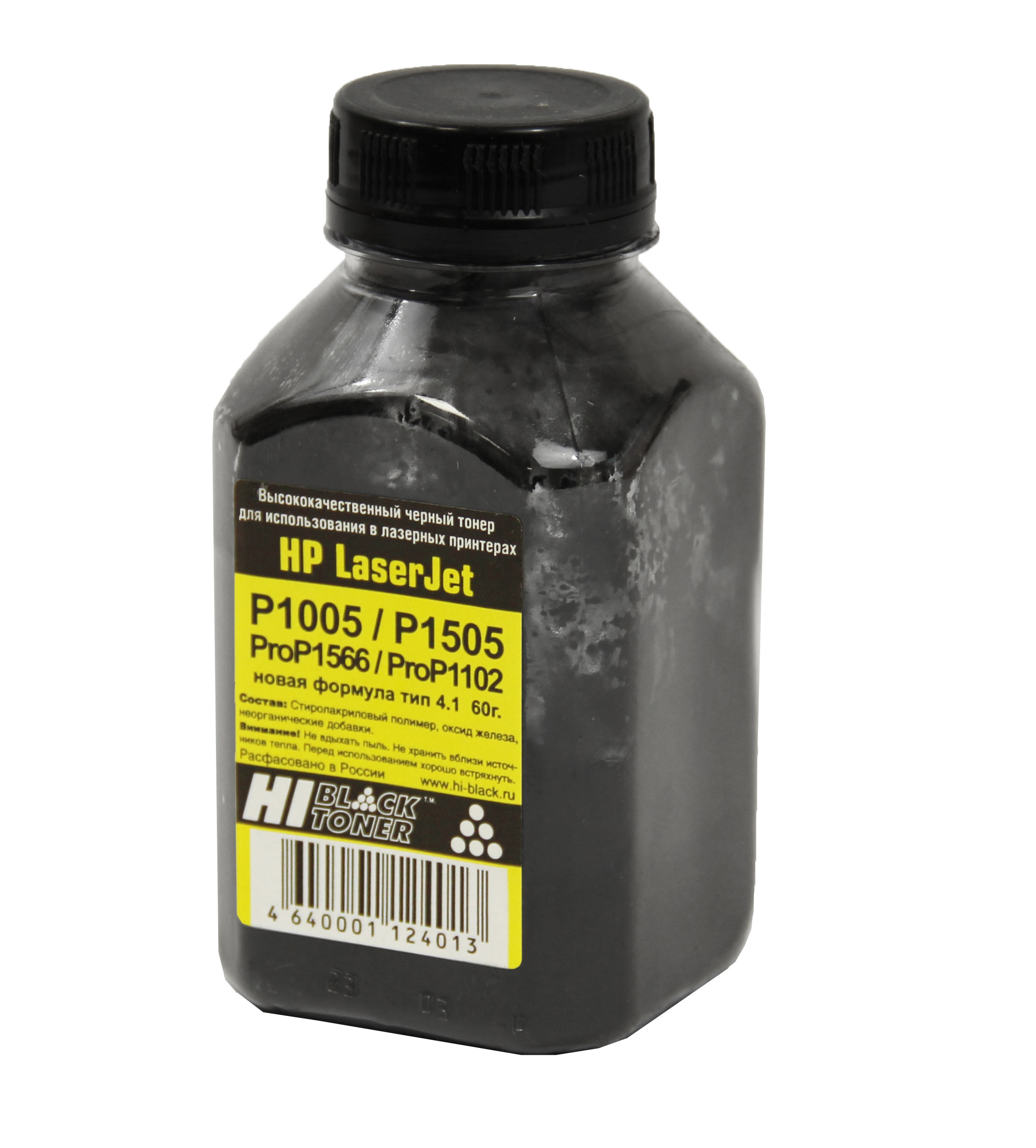 Расходные материалы Hi-Black Тонер для LJ 1005/P1006/P1505/M1522/M1120 (Hi-Black) 60г, банка, новая формула, тип 4.1
