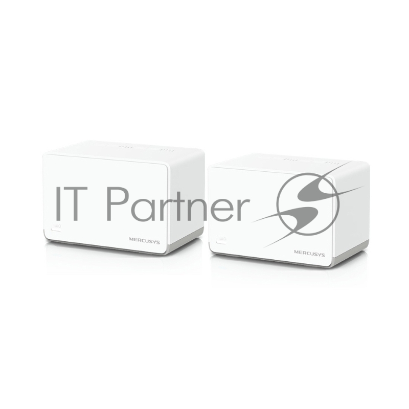 Домашняя Mesh Wi‑Fi система AX1800 Whole Home Mesh Wi-Fi 6 SystemSPEED: 574 Mbps at 2.4 GHz + 1201 Mbps at 5 GHzSPEC: Internal Antennas, 3× Gigabit Ports per Unit (WAN/LAN auto-sensing), 1024-QAM, OFDMAFEATURE: MERCUSYS APP, Router/AP Mode, One Unifi