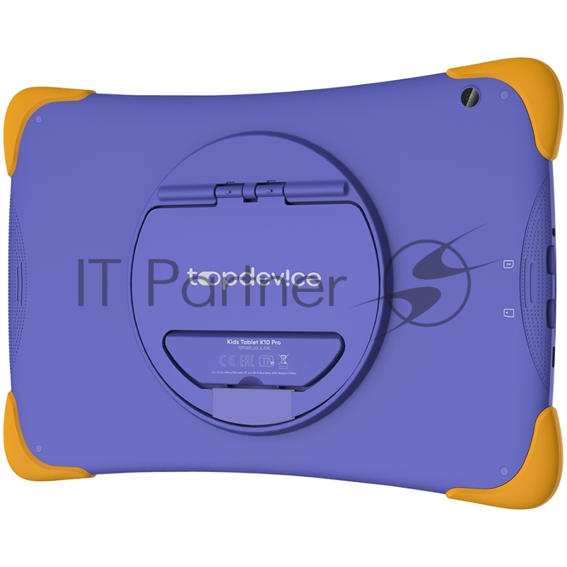 Планшет Topdevice Kids Tablet K10 Pro, 10.1 (1280x800) IPS display, Android 11 + HMS apps, up to 1.6GHz 8-core Spreadtrum SC9863a, 3/32GB, LTE, Single SIM card, call function, BT 4.2, WiFi, USB-C, microSD card slot, 0.3MP front cam + 2.0MP rear cam,