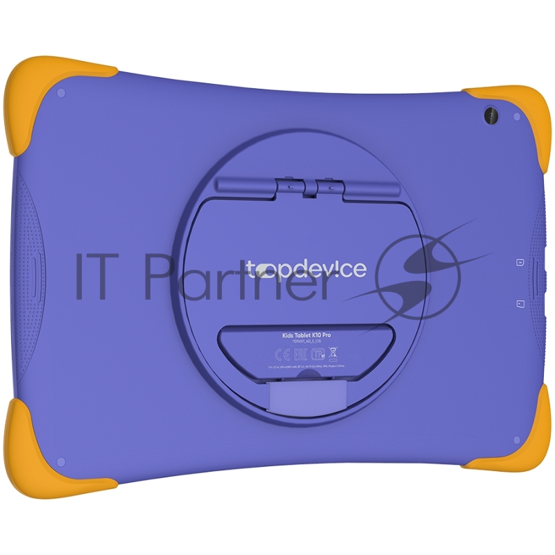 Планшет Topdevice Kids Tablet K10 Pro, 10.1 (1280x800) IPS display, Android 11 + HMS apps, up to 1.6GHz 8-core Spreadtrum SC9863a, 3/32GB, LTE, Single SIM card, call function, BT 4.2, WiFi, USB-C, microSD card slot, 0.3MP front cam + 2.0MP rear cam,