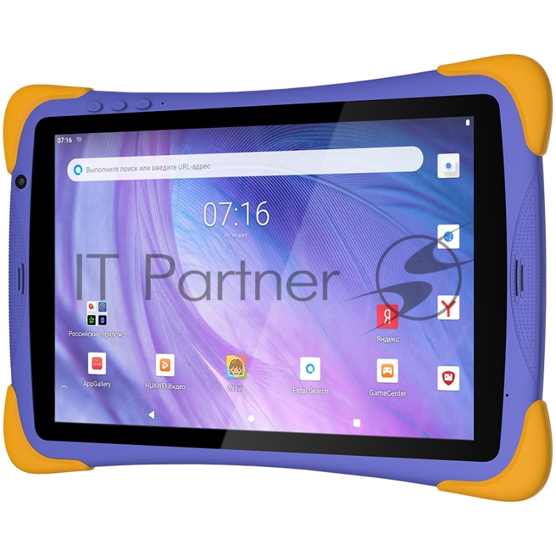 Планшет Topdevice Kids Tablet K10 Pro, 10.1 (1280x800) IPS display, Android 11 + HMS apps, up to 1.6GHz 8-core Spreadtrum SC9863a, 3/32GB, LTE, Single SIM card, call function, BT 4.2, WiFi, USB-C, microSD card slot, 0.3MP front cam + 2.0MP rear cam,