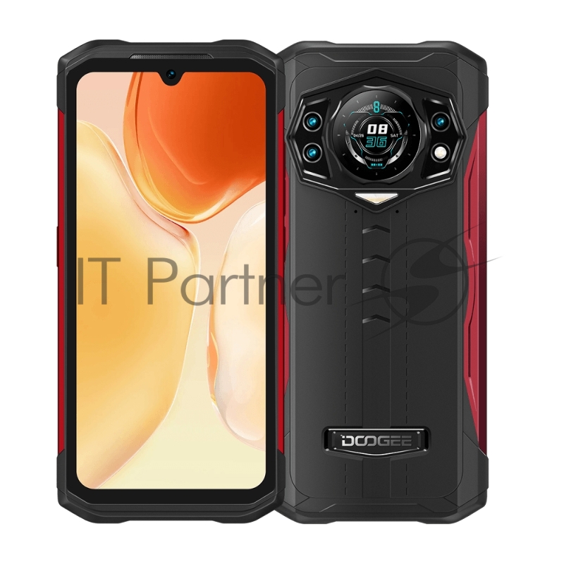 Смартфон Doogee S98 Wine red, 6.3 19:9 1080x2340, 2 x Cortex - A76 2.1 ГГц+6 x Cortex -A55 2.0 ГГЦ, 8 Core, 8GB RAM, 256GB, up to 512GB flash, 64 МП+ 20МП + 8МП/16Mpix, 2 Sim, 2G, 3G, LTE, BL v5.1, Wi-Fi, NFC, GPS, Type-C, 6000mAh, Android 12, 320 г,
