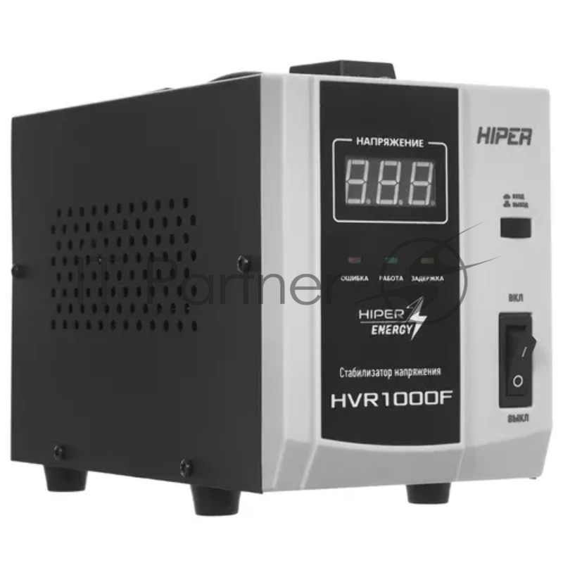 Стабилизатор напряжения Hiper HVR1000F релейного типа, 140-260В, 800Вт, напольный