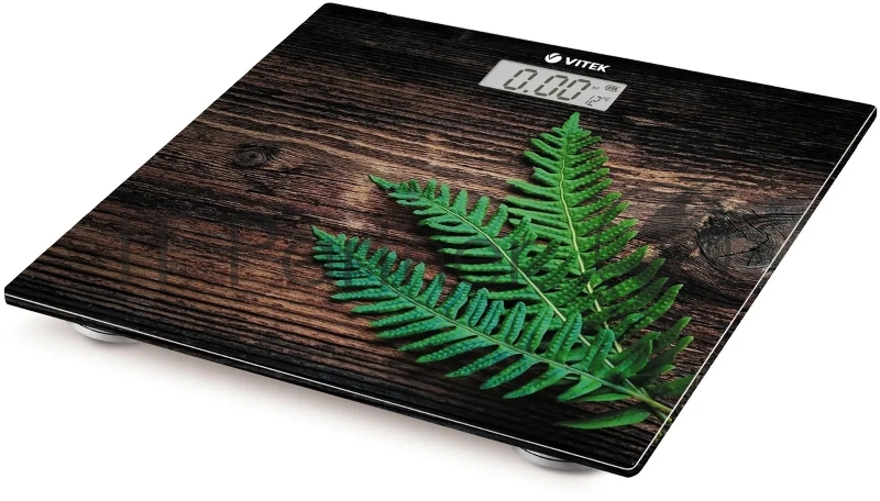 Весы напольные Vitek VT-1969 (MC) рисунок 1. Максимальный вес 180 кг 2. Цена деления 100 г 3. Индикатор перегрузки и разряда батареи