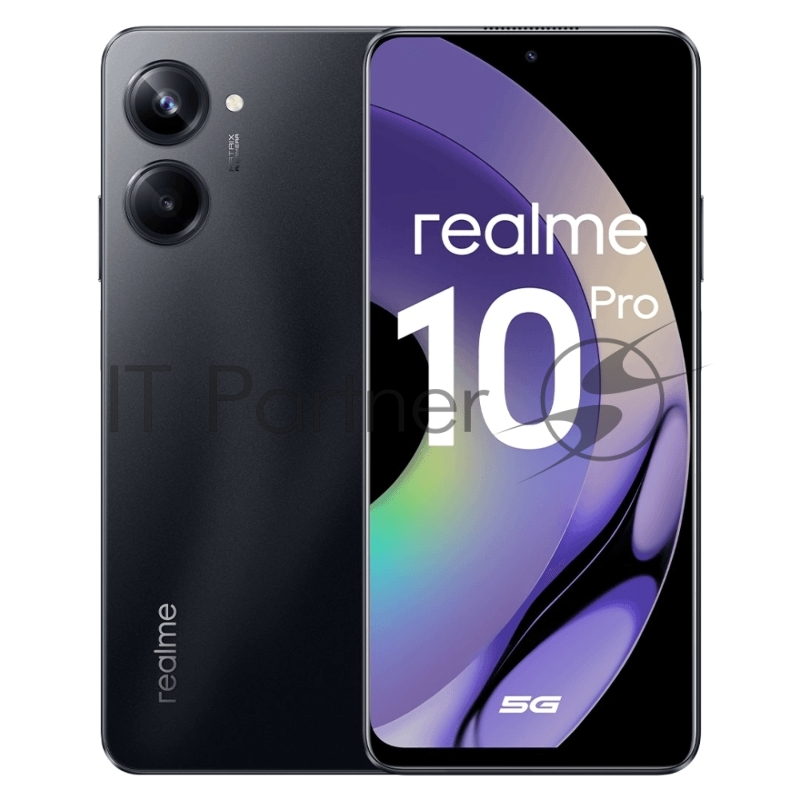Смартфон Realme RMX3661 10 Pro 5G 256Gb 8Gb черный моноблок 3G 4G 2Sim 6.72 2400x1080 Android 13 108Mpix 802.11 a/b/g/n/ac/ax NFC GPS GSM900/1800 GSM1900 TouchSc Protect VidConf A-GPS microSD max1000Gb
