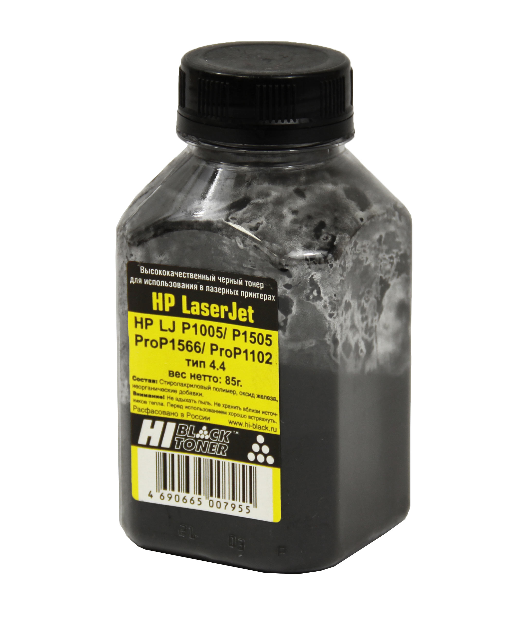 Расходные материалы Hi-Black Тонер HP LJ P1005/P1505/ProP1566/ProP1102 (Hi-Black) Тип 4.4, 85 г, банка