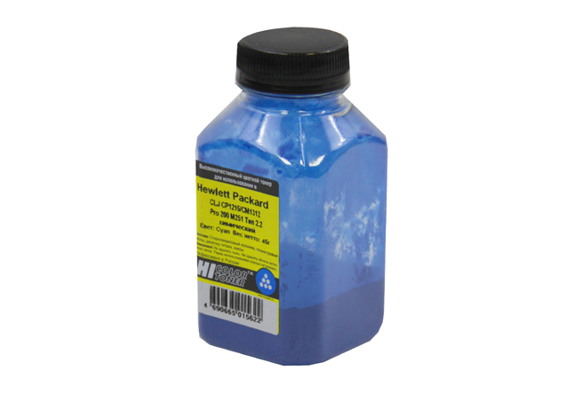 Расходные материалы Hi-Black Тонер HP CLJ CP1215/CM1312(Pro 200 M251) химический (Hi-Color) , C, 45 г, банка