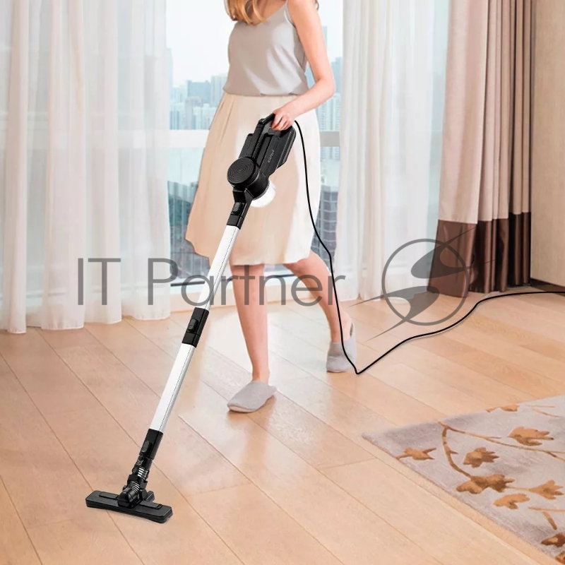 Пылесос ручной Kitfort КТ-5143 300Вт белый/черный