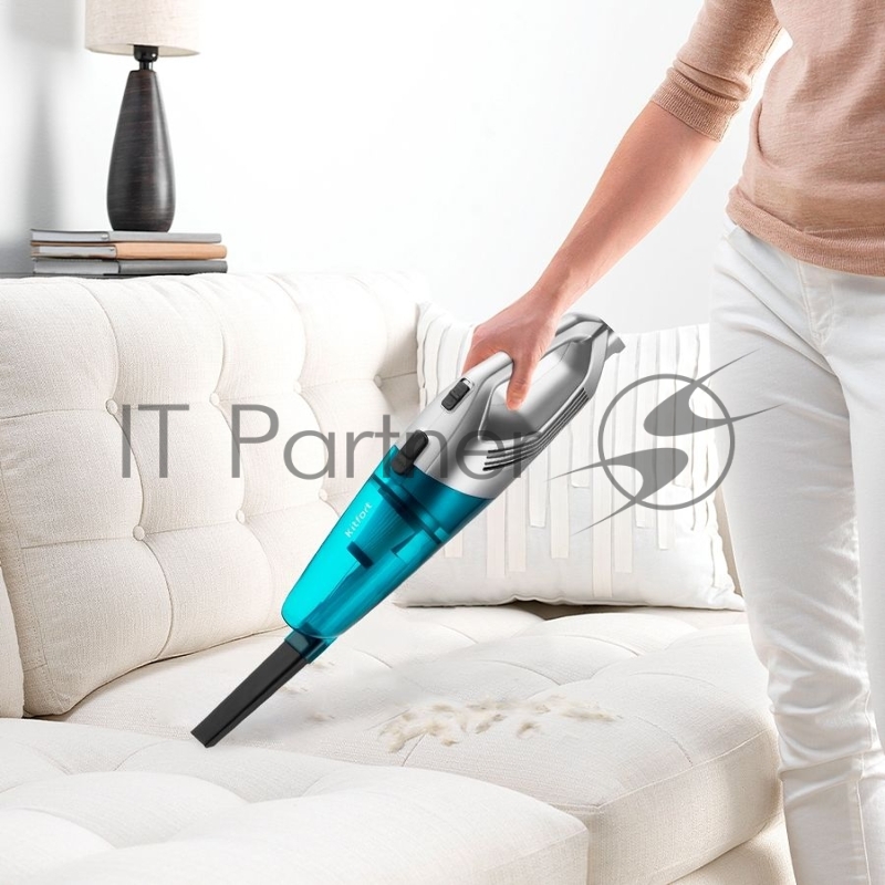 Пылесос ручной Kitfort КТ-5146 600Вт серебристый/голубой