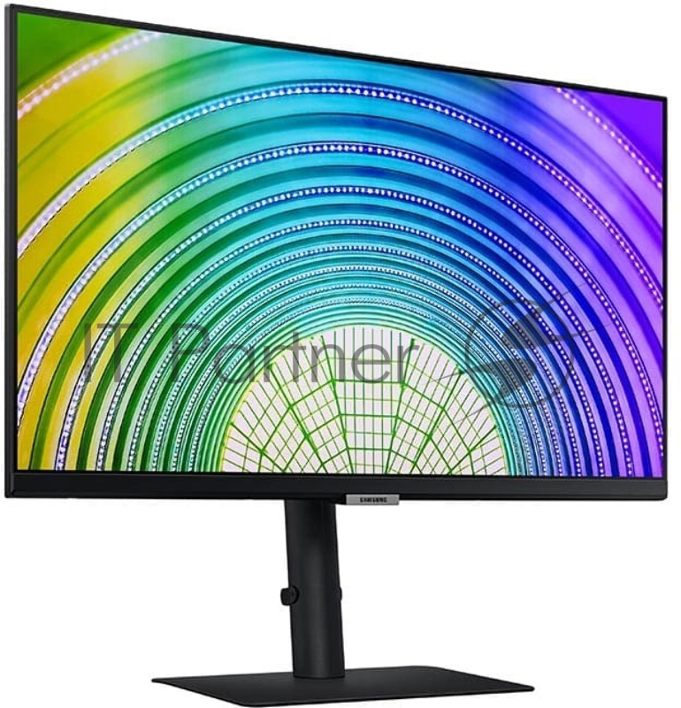 ЖК монитор Samsung S24A600UCI/ Samsung S24A600UCI 24 LCD IPS LED monitor, 2560x1440, 5(GtG)ms, 250 cd/m2, 75Hz, MEGA DCR (static 1000:1), 178°/178°, HDMI, DP, USB Hub USB-C(65W), HAS, VESA 100x100 mm, внутренний БП, ES8.0,TCO, black
