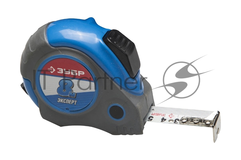 Профессиональная рулетка ЗУБР 8м х 25мм с нейлоновым покрытием Эксперт