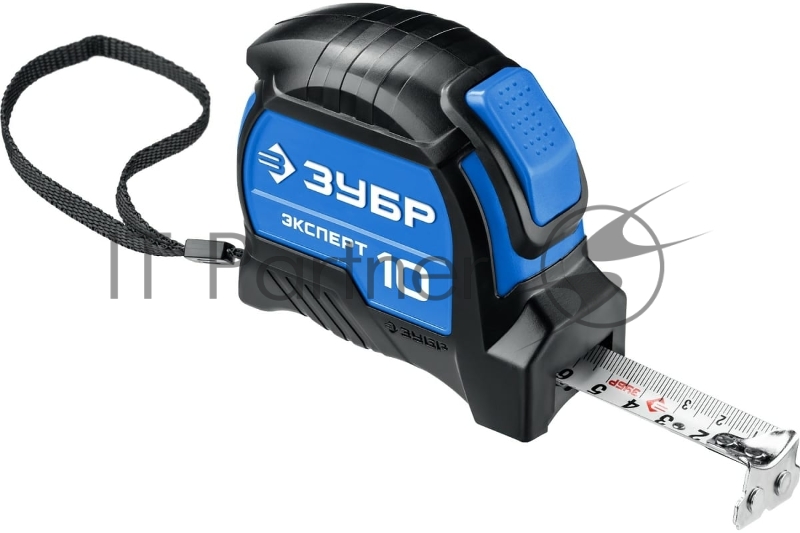 Профессиональная рулетка ЗУБР 10м х 25мм с нейлоновым покрытием Эксперт