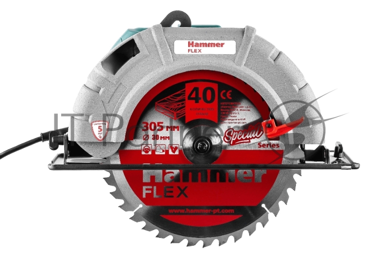 Пила циркулярная Hammer Flex CRP2400/305 2400Вт 3700об/мин 305x30мм макс.пропил 117мм