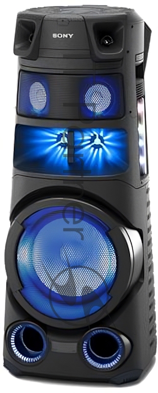 Sony MHC-V83D Музыкальный центр DVD & HDMI, Обновленный Мощный ВЧ Динамик x4 (High Efficiency Tweeter x4), Обновленный Мощный СЧ Динамик x2 (High Efficiency Midrange x2), Всенаправленное Звучание для вечеринки - Omnidirectional Party Sound, JET BAS