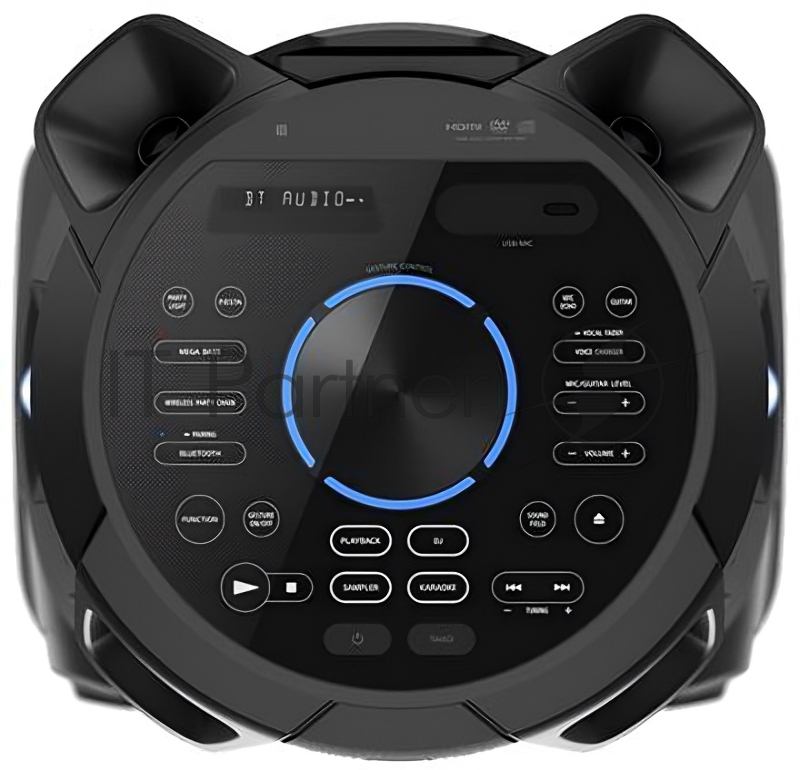 Sony MHC-V83D Музыкальный центр DVD & HDMI, Обновленный Мощный ВЧ Динамик x4 (High Efficiency Tweeter x4), Обновленный Мощный СЧ Динамик x2 (High Efficiency Midrange x2), Всенаправленное Звучание для вечеринки - Omnidirectional Party Sound, JET BAS