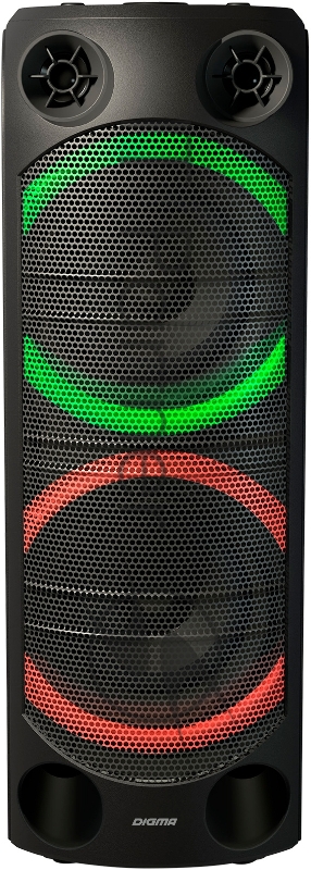 Минисистема Digma D-MC1720 черный 500Вт FM USB BT micro SD