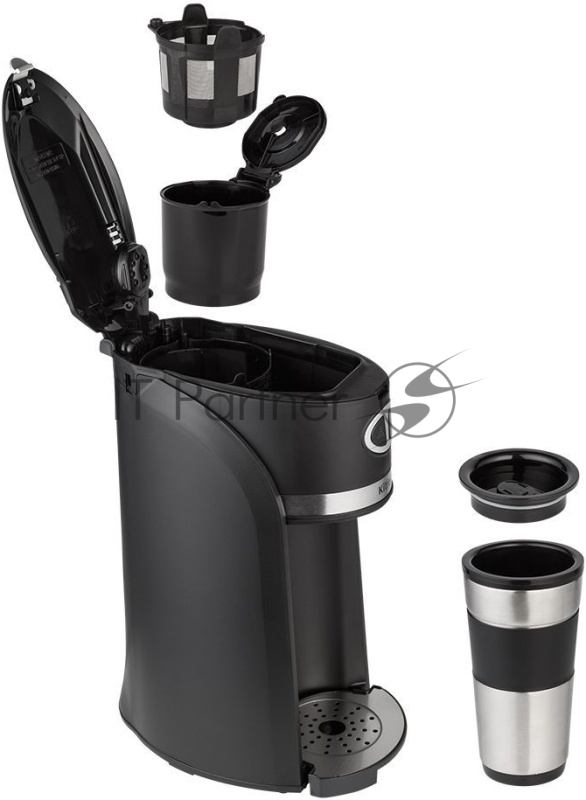 Кофеварка капельная Kitfort КТ-796 800Вт черный/нержавеющая сталь
