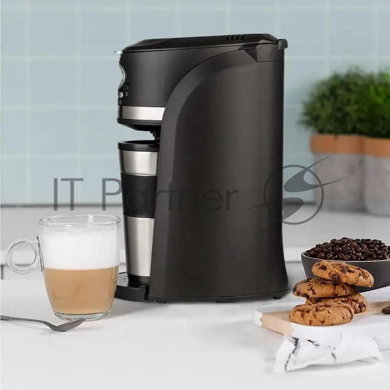 Кофеварка капельная Kitfort КТ-797 800Вт черный/нержавеющая сталь