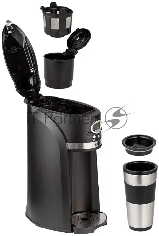 Кофеварка капельная Kitfort КТ-797 800Вт черный/нержавеющая сталь