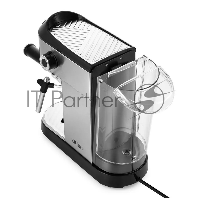 Кофеварка рожковая Kitfort КТ-7106 1450Вт нержавеющая сталь/синий