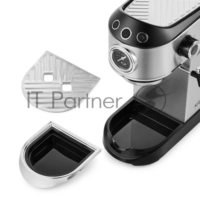 Кофеварка рожковая Kitfort КТ-7106 1450Вт нержавеющая сталь/синий