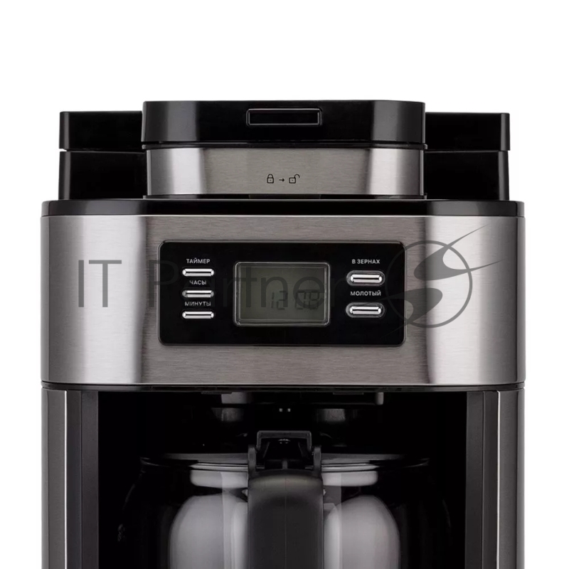 Кофемашина Kitfort КТ-781 1050Вт нержавеющая сталь/черный