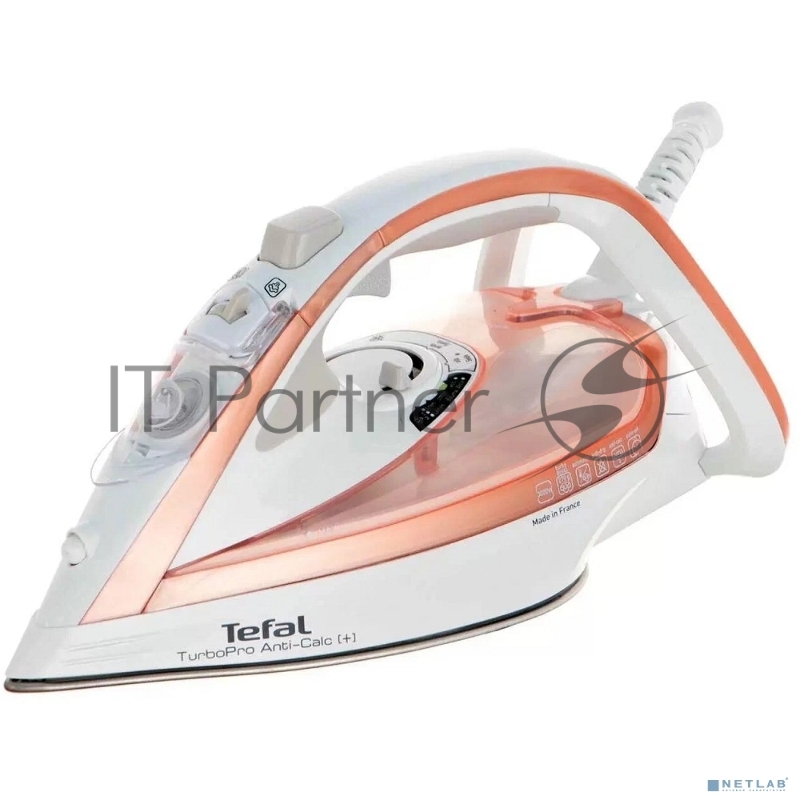 Утюг TEFAL FV5697E1, 3000Вт, 270г, белый/розовый