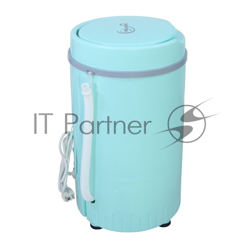 Центрифуга WILLMARK SD-36S (загрузка белья 3.5кг, 1350 об./мин.,барабан из нерж.стали) (Бирюзовый)