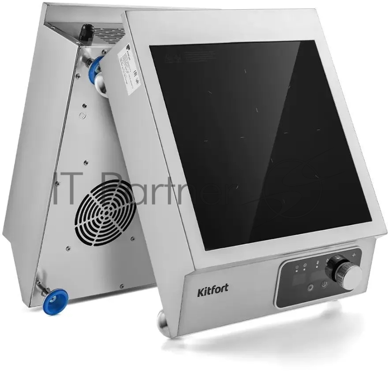 Плита Индукционная Kitfort КТ-143 серебристый/черный стеклокерамика (настольная)