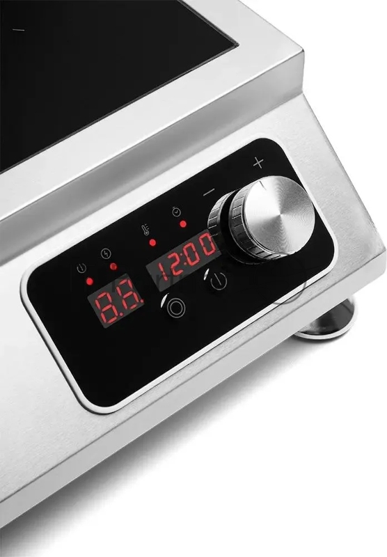 Плита Индукционная Kitfort КТ-143 серебристый/черный стеклокерамика (настольная)