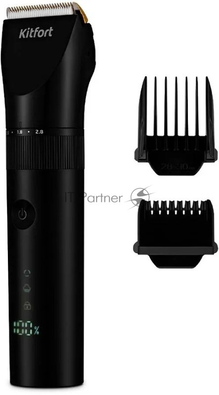 Машинка для стрижки Kitfort КТ-3118 черный 8Вт (насадок в компл:7шт)