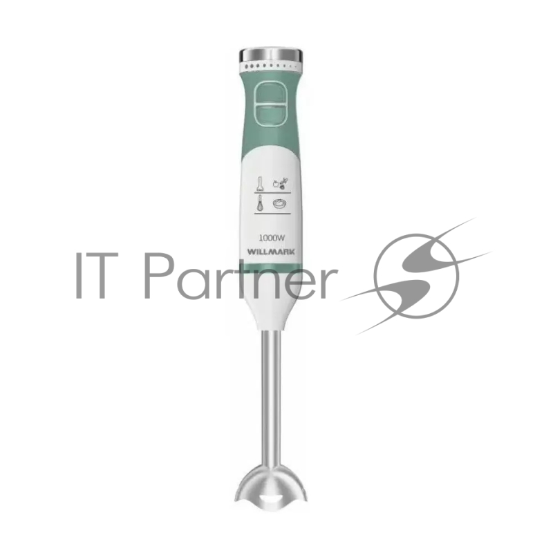 Блендер погружной WILLMARK WHB-1153WS (1000 Вт, турбо режим, левзия из нерж.стали)