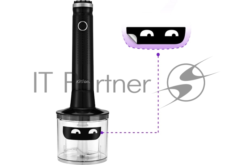 Блендер погружной Kitfort КТ-3502 400Вт черный/нержавеющая сталь