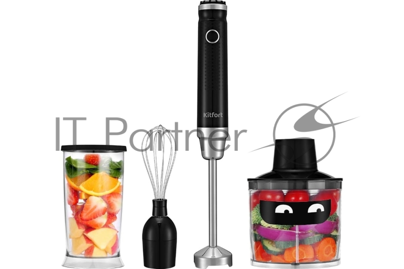 Блендер погружной Kitfort КТ-3502 400Вт черный/нержавеющая сталь