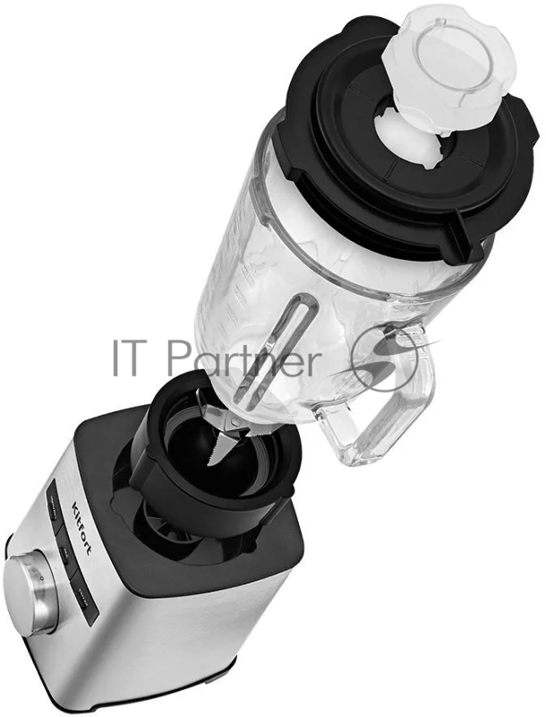 Блендер стационарный Kitfort КТ-3075 800Вт нержавеющая сталь/черный