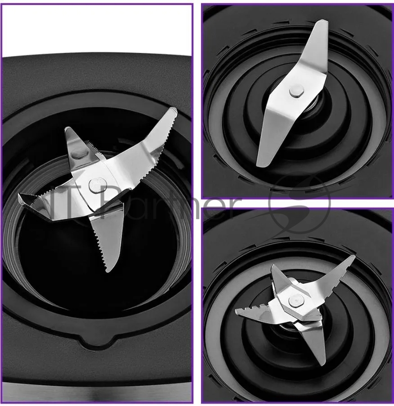 Блендер стационарный Kitfort КТ-3075 800Вт нержавеющая сталь/черный