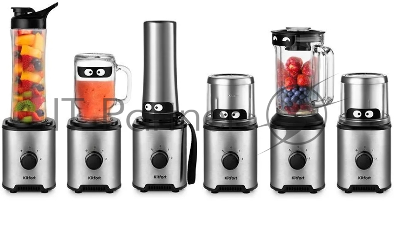 Блендер стационарный Kitfort КТ-3078 350Вт нержавеющая сталь/черный