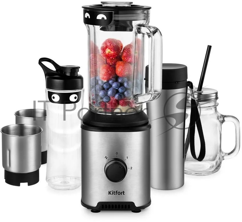 Блендер стационарный Kitfort КТ-3078 350Вт нержавеющая сталь/черный