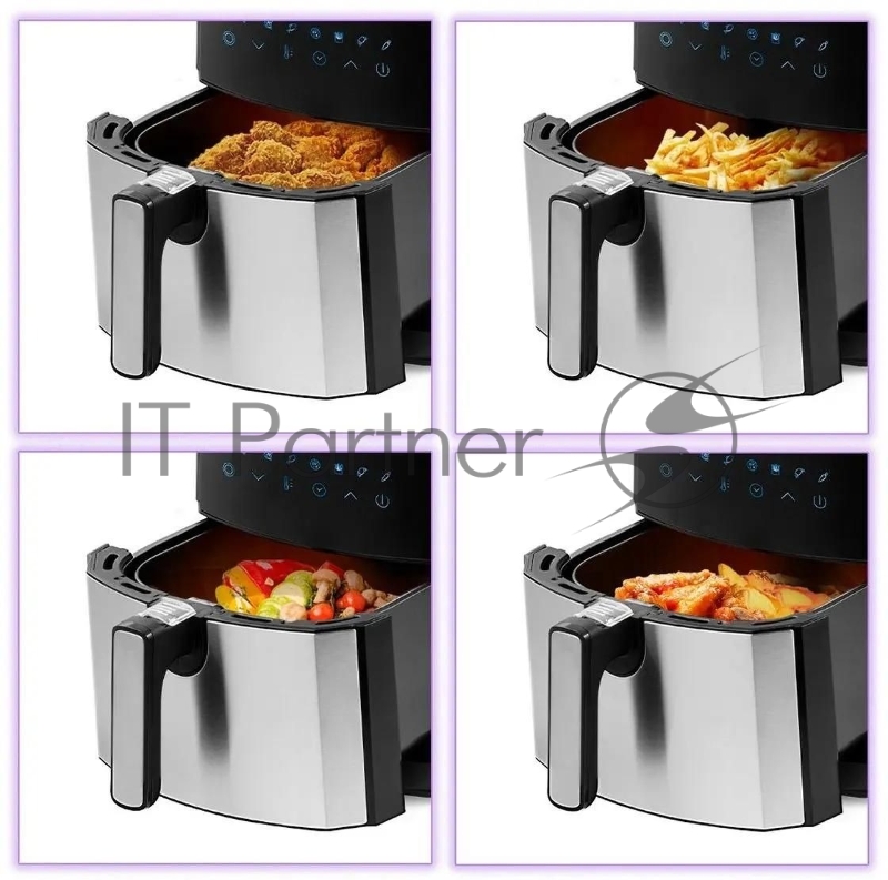 Аэрогриль Kitfort КТ-2239 1700Вт черный/серебристый