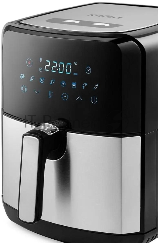 Аэрогриль Kitfort КТ-2239 1700Вт черный/серебристый