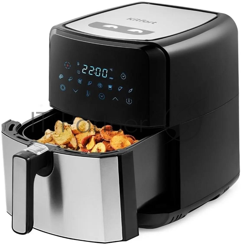 Аэрогриль Kitfort КТ-2239 1700Вт черный/серебристый