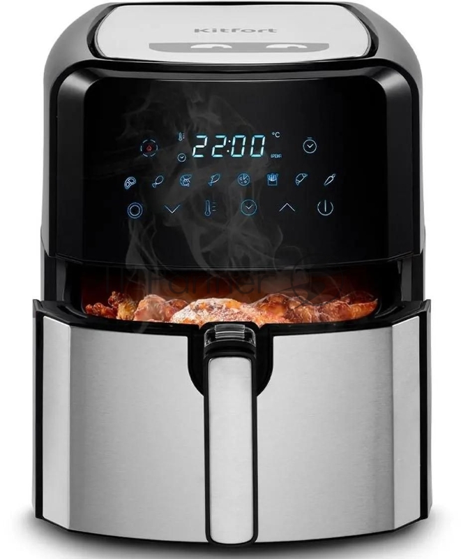 Аэрогриль Kitfort КТ-2239 1700Вт черный/серебристый