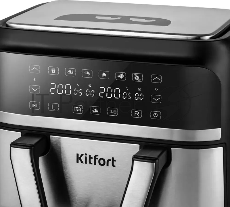 Аэрогриль Kitfort КТ-2247 2850Вт черный/серебристый