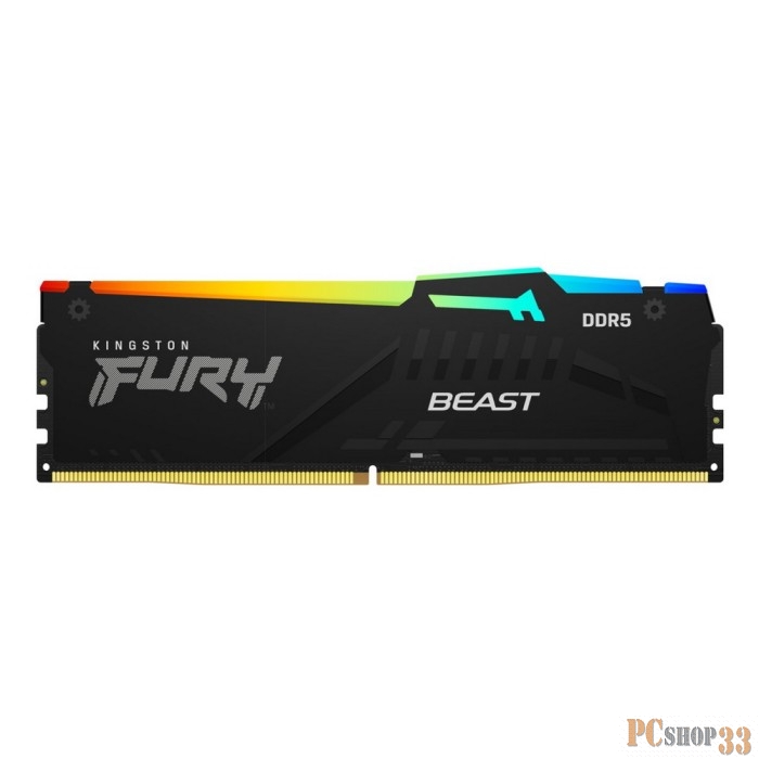 Оперативная память 16GB Kingston DDR5 6000 DIMM FURY Beast RGB EXPO Gaming Memory KF560C36BBEA-16 Non-ECC, CL36 , 1.35V, 1RX8 36-38-38 288-pin 16Gbit, RTL