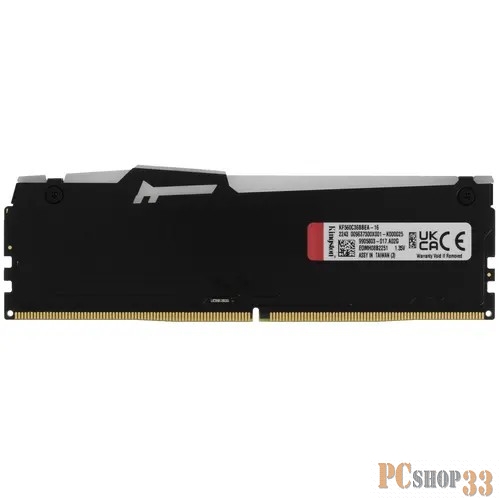 Оперативная память 16GB Kingston DDR5 6000 DIMM FURY Beast RGB EXPO Gaming Memory KF560C36BBEA-16 Non-ECC, CL36 , 1.35V, 1RX8 36-38-38 288-pin 16Gbit, RTL