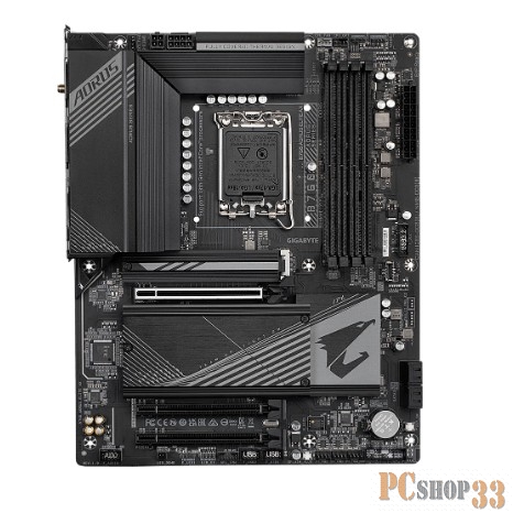 Материнская плата Gigabyte B760 AORUS ELITE AX Soc-1700 Intel B760 4xDDR5 ATX AC`97 8ch(7.1) 2.5Gg RAID+HDMI+DP